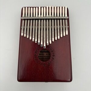 Gecko Kalimba Professional 17-Key Thumb Piano With Case, Solid Mahogany Wood